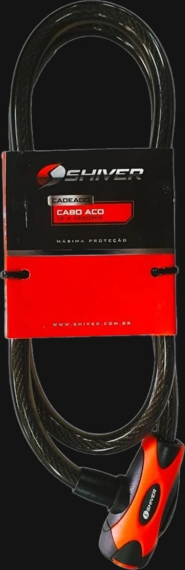 Cadeado Espiral 12x1200mm com Chave Codificada Protetor Tambor da Chave Padrão