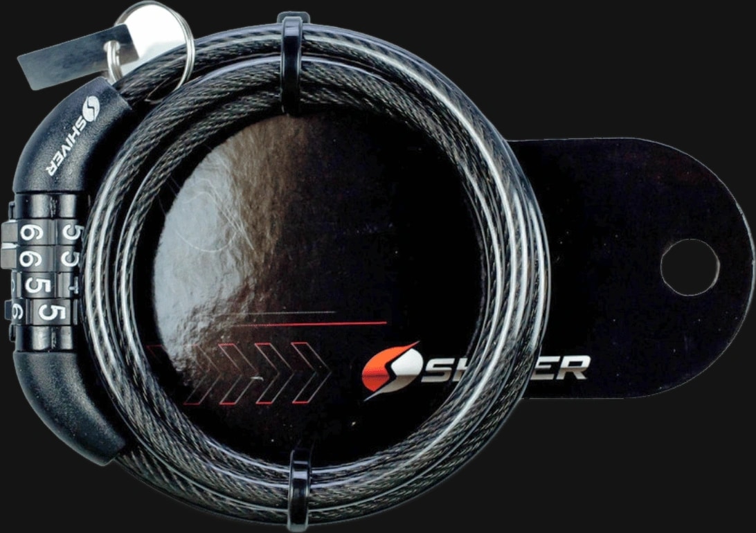Cadeado Espiral 6x1000mm Segredo Preto Padrão