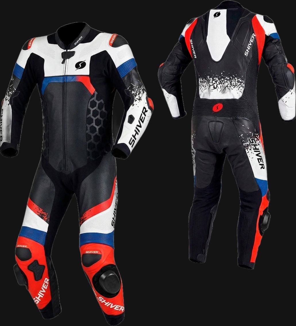 Macacão Corsa 1 Peça Preto Vermelho e Azul