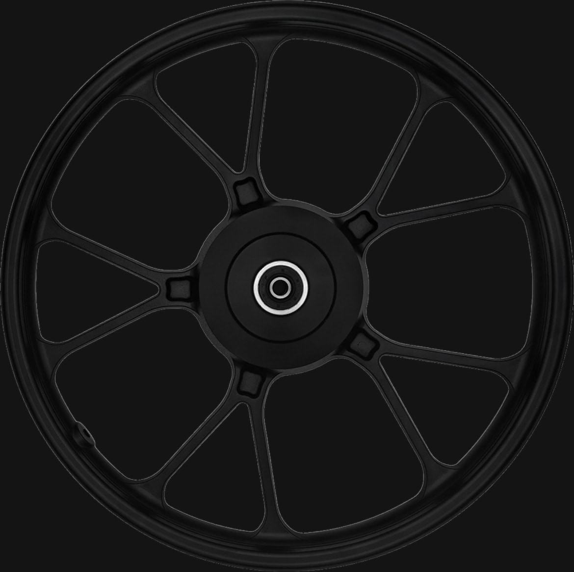 Roda Dianteira TITAN160 TITAN150 V Shape Preto Freio Tambor sem Câmara com Rolamentos Padrão